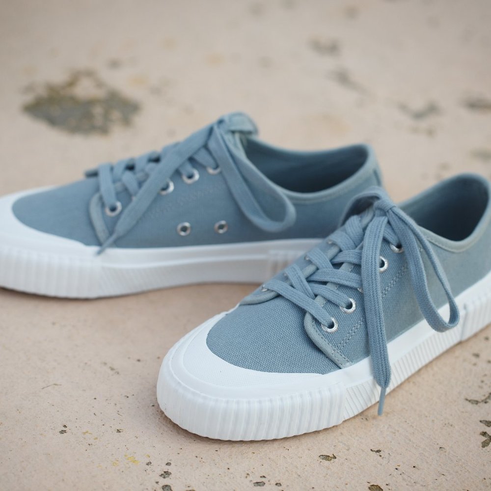 Grey Guffy Women's Casual Canvas Sneakers